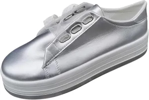 Ladmiple Womens Shoes Dressy Casual Loafers Low Top Leather Sneaker Lace-up Classic Fashion Slip On Comfort Walking Shoes