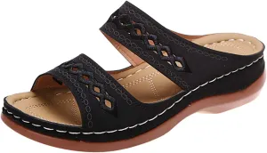 Lausiuoe Orthotic Sandals For Women Plantar Fasciitis Arch Support Dressy Summer Comfortable Walking Orthopedic Flip Flops