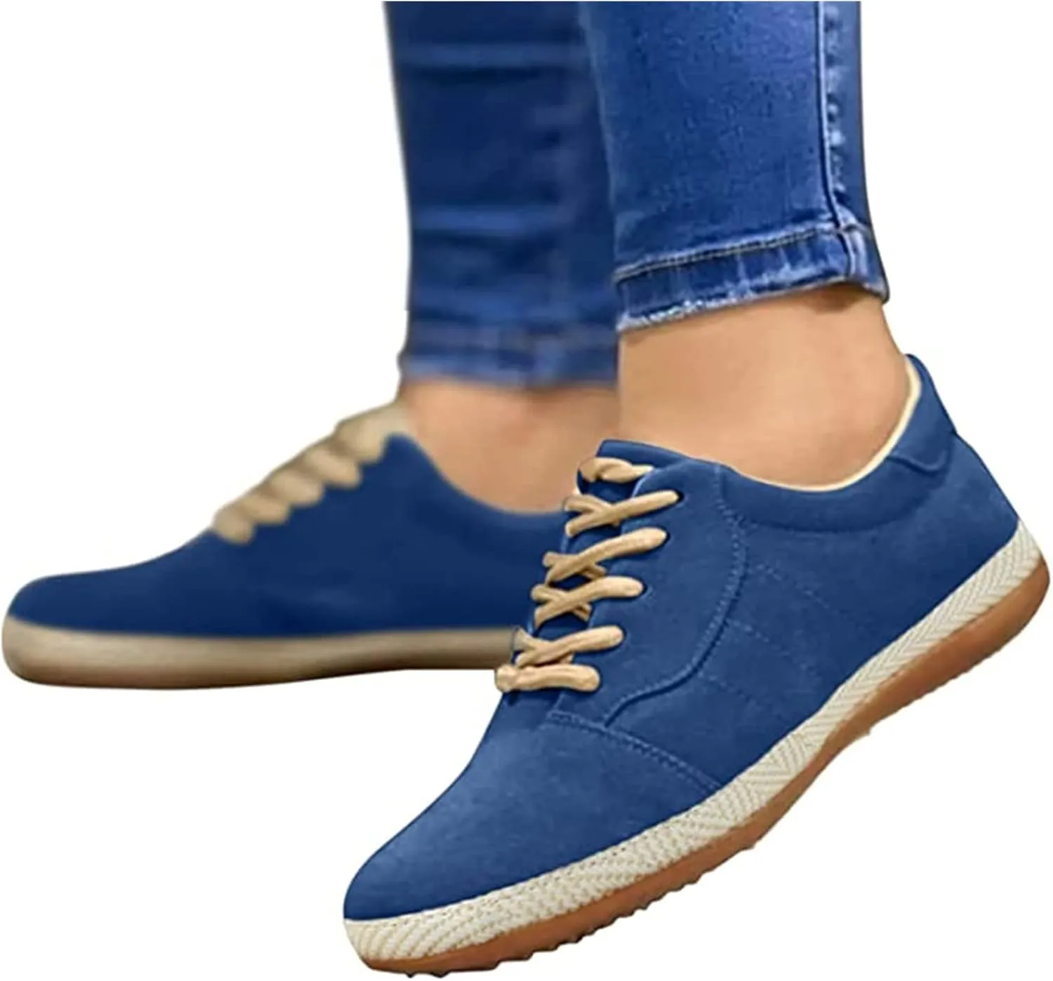 Lausiuoe Shoes for Women Sneakers Slip On Canvas Shoes Low Top Classic Casual Fashion Soft Comfortable Walking Flat Loafers