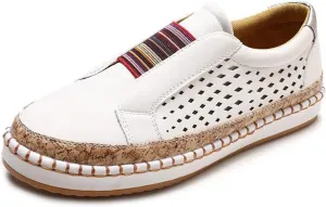 Lausiuoe Slip On Sneakers Women Wide Width Tan Women's Fashion Canvas Shoes Round Toe Lightweight Non-Slip Flat Sneakers Classic Casual Fall Low Top Soft Comfort Breathable Slip On Walking Loafers