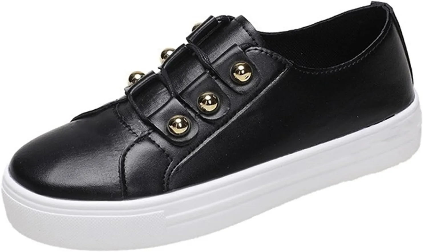 Lausiuoe Sneakers For Women Walking Shoes Comfortable Fashion Canvas Shoes Non-Slip Classic Casual Low Top Flat Loafers