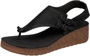 Lausiuoe Summer Sandals for Women,Women's Clip Toe Flat Sandals Dress Beach Shoes Casual Dressy Cute Thong Flip Flops
