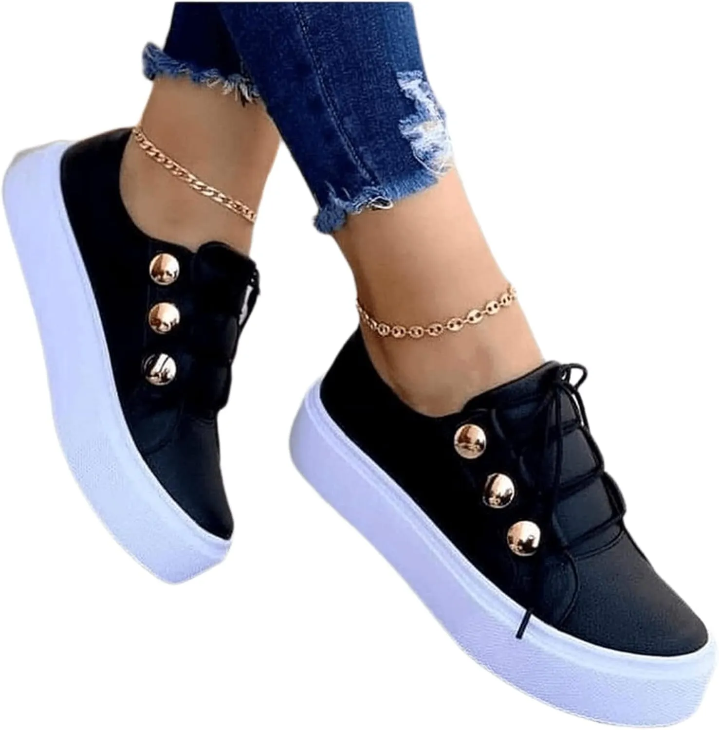 Lausiuoe Women's Fashion Sneakers Orange Women's Slip on Canvas Shoes Low Top Sneakers Non Slip Fashion Casual Fall Classic Lightweight Soft Comfort Breathable Walking Flat Loafers