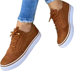Lausiuoe Women's Fashion Sneakers Slip On Comfortable Casual Walking Shoes Classic Fall Low Top Canvas Flat Loafers