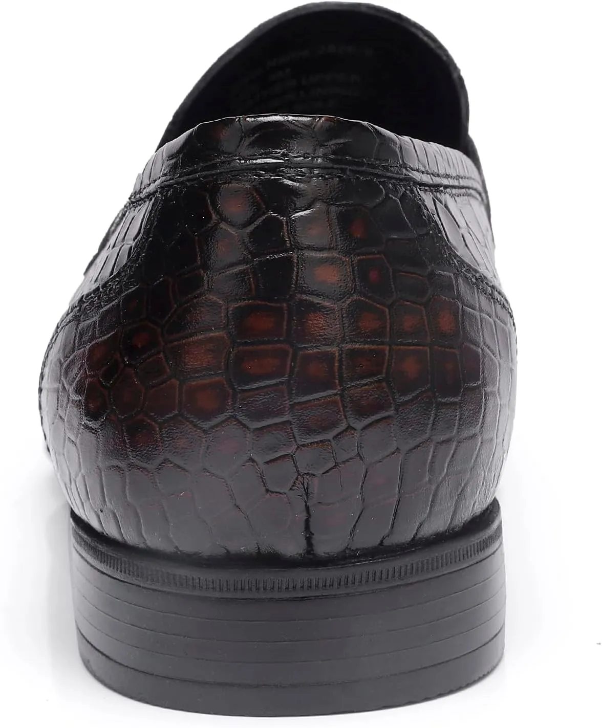 Leather Dress Shoes for Mens, Crocodile Printed Slip On Dress Loafers Casual Leather Shoes for Mens Business Weddings Party Shoes