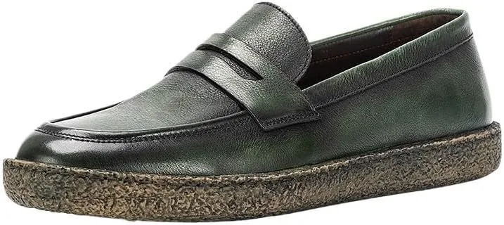 Leather Shoes for Men Loafers Soft Mens Slip on Shoes Casual Comfort Moccasin Daily Flats Driving Lightweight Walking Sneakers Shoes Outdoor