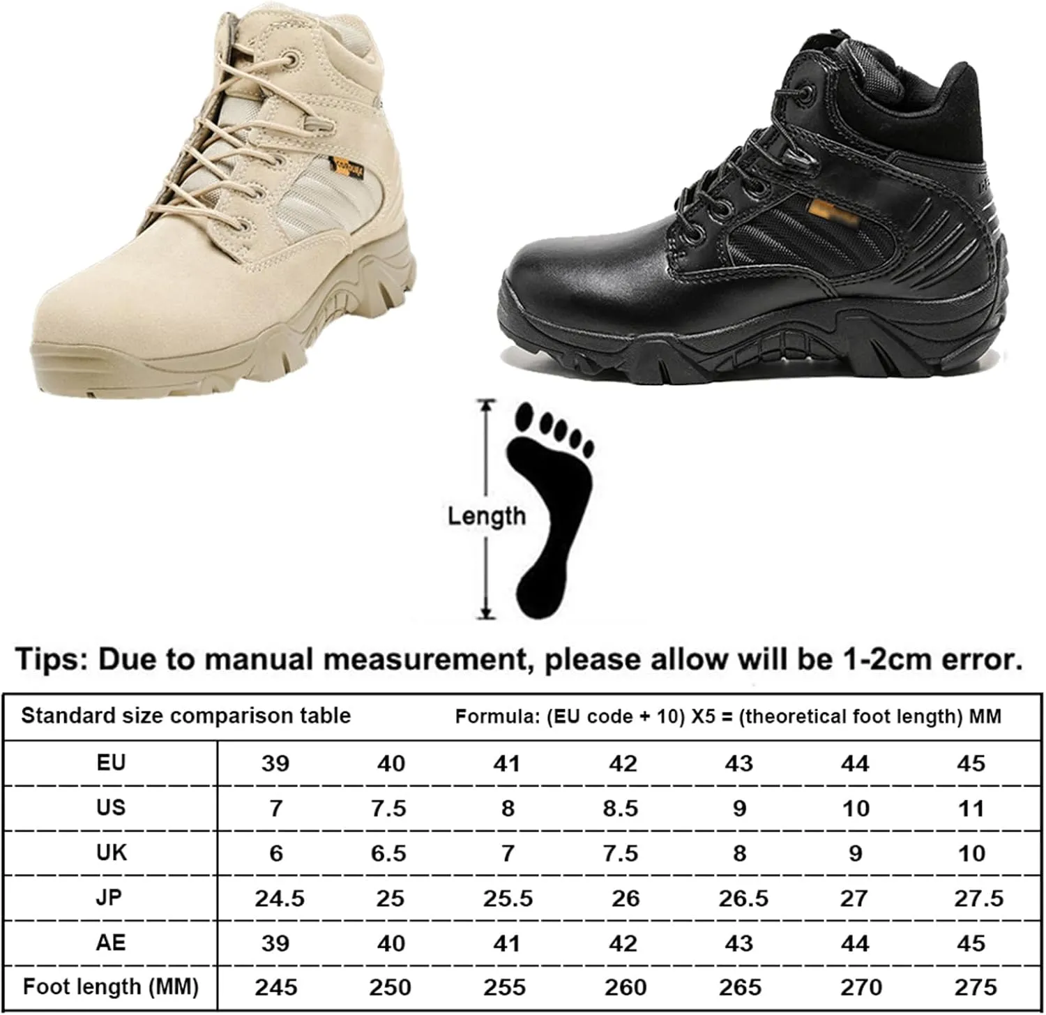 Low Cut Tactical Boots Men,Breathable Desert Boots,with Side Zipper,Lightweight Military Boots,Breathable Desert Boots, Suit for Tactical, Military, Combat, Hunting