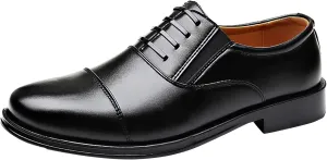 Mens Business Oxfords Comfort Oxfords for Men Non Slip Durable Leather Shoes Supple Busiesss Formal Shoes Waterproof Matte Leather Shoe Casual Dress Shoe for Weding Party Daily Work