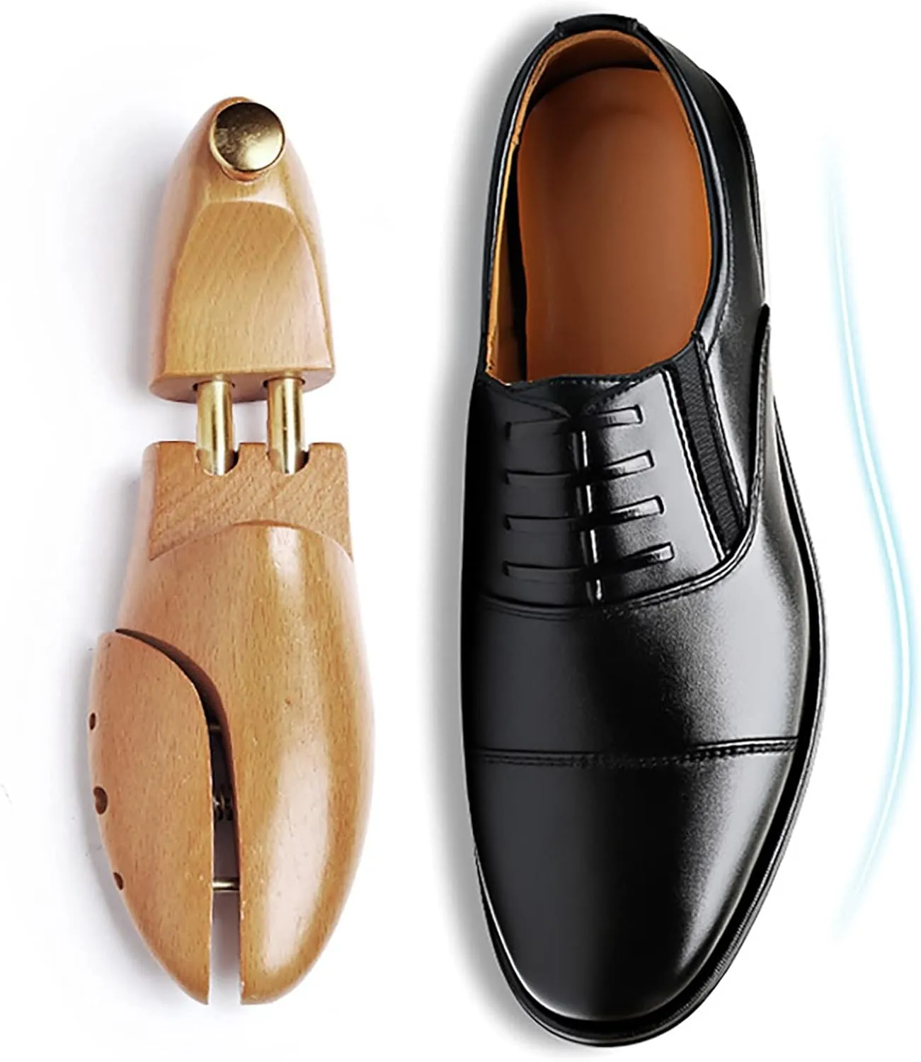 Mens Business Oxfords Comfort Oxfords for Men Non Slip Durable Leather Shoes Supple Busiesss Formal Shoes Waterproof Matte Leather Shoe Casual Dress Shoe for Weding Party Daily Work
