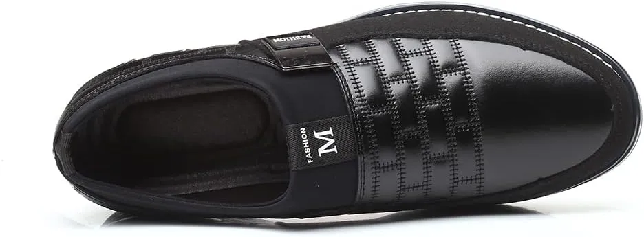 Men's Casual Fashion Loafers Classic Business Leather Loafers Comfortable Breathable Sneaker