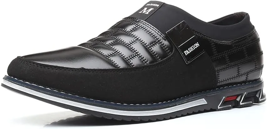 Men's Casual Fashion Loafers Classic Business Leather Loafers Comfortable Breathable Sneaker