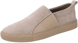 Men's Casual Summer Breathable Soft Sole Slip-Ons Penny Loafers Suede Slippers
