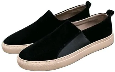 Men's Casual Summer Breathable Soft Sole Slip-Ons Penny Loafers Suede Slippers