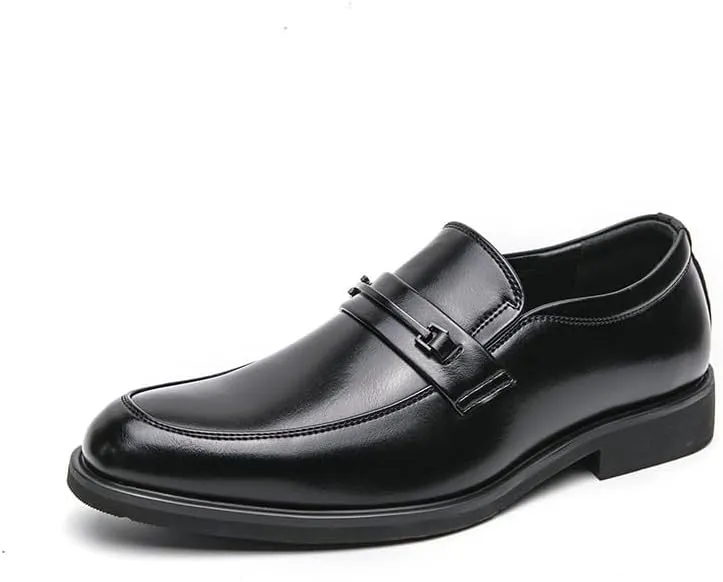 Mens Classic Dress Shoes Leather Fashion Oxford Shoes Patent Slip-on Loafers Wedding Leather Shoes