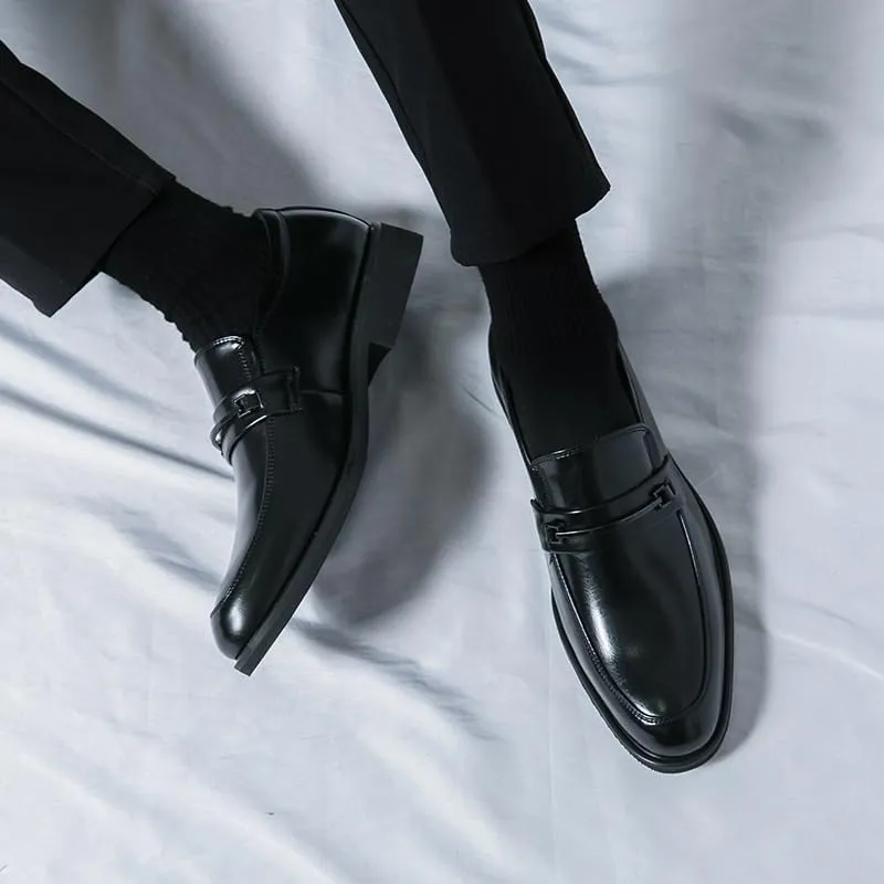 Mens Classic Dress Shoes Leather Fashion Oxford Shoes Patent Slip-on Loafers Wedding Leather Shoes