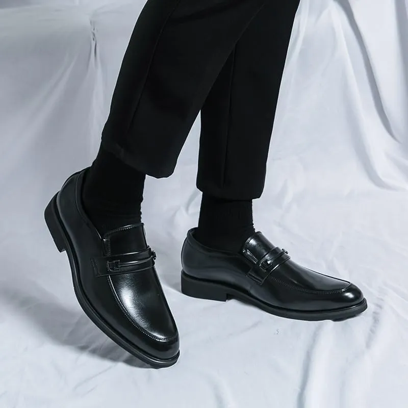 Mens Classic Dress Shoes Leather Fashion Oxford Shoes Patent Slip-on Loafers Wedding Leather Shoes