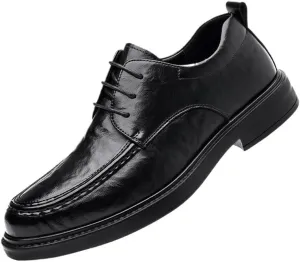 Men's Classic Oxfords Shoes Men Casual Wedding Faux Patent Derby Shoes Casual Business Derby Shoes