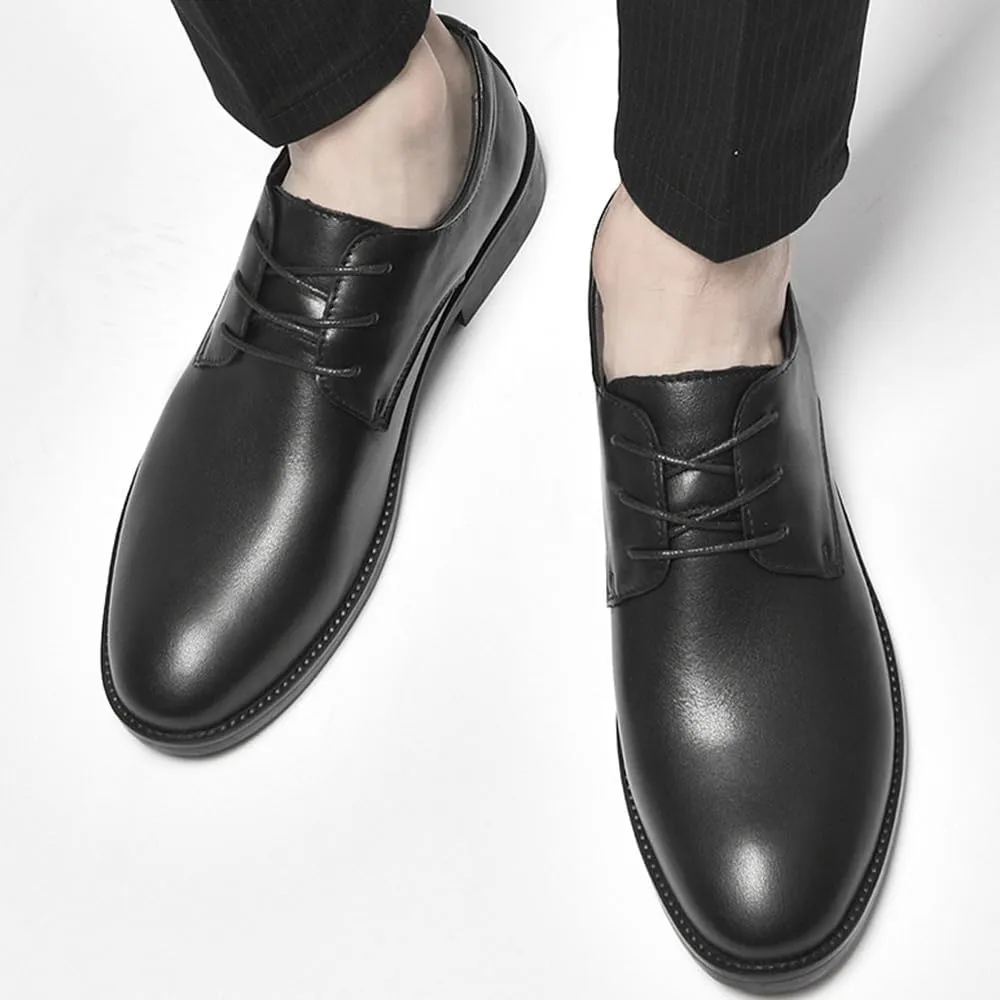 Mens Dress Shoes Business Orthopedic Leather Lace Up Leather Oxford Shoes