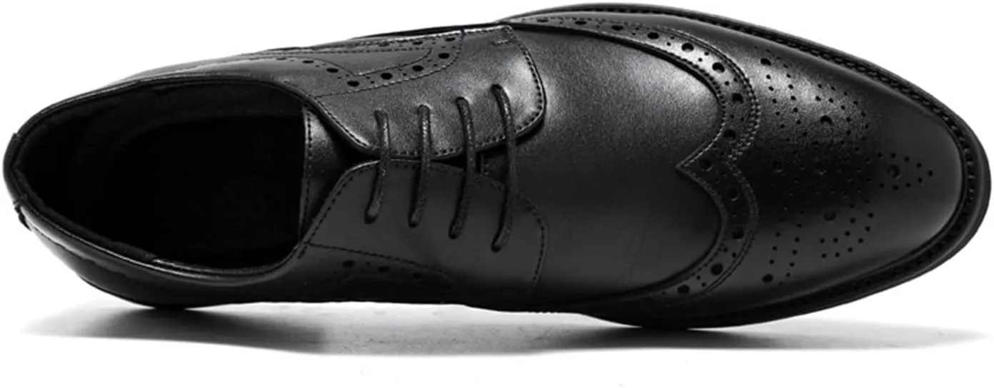 Men's Dress Shoes Formal Business Brogue Derbys Classic Lace Up Comfortable Wingtip Oxford Shoes
