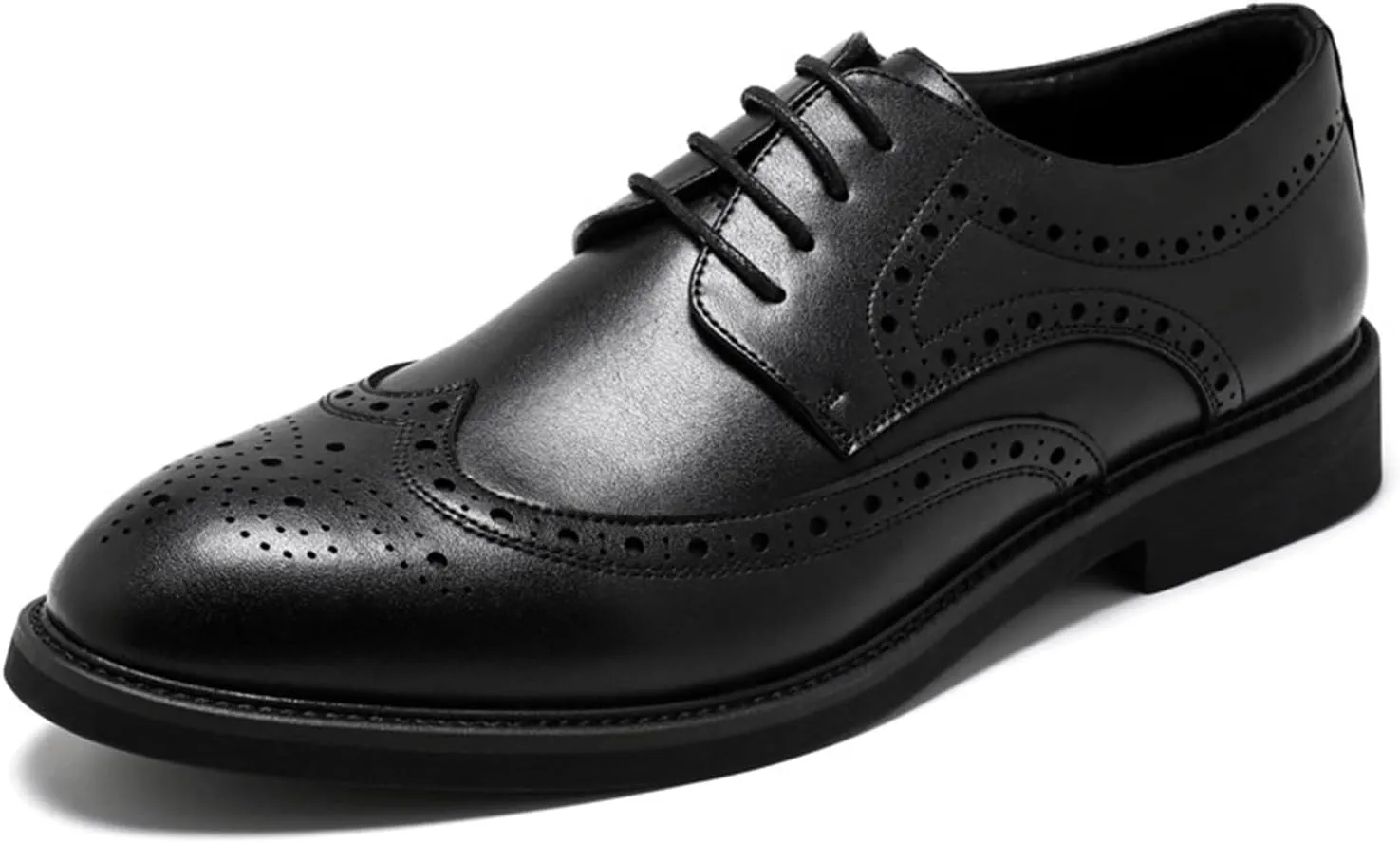 Men's Dress Shoes Formal Business Brogue Derbys Classic Lace Up Comfortable Wingtip Oxford Shoes