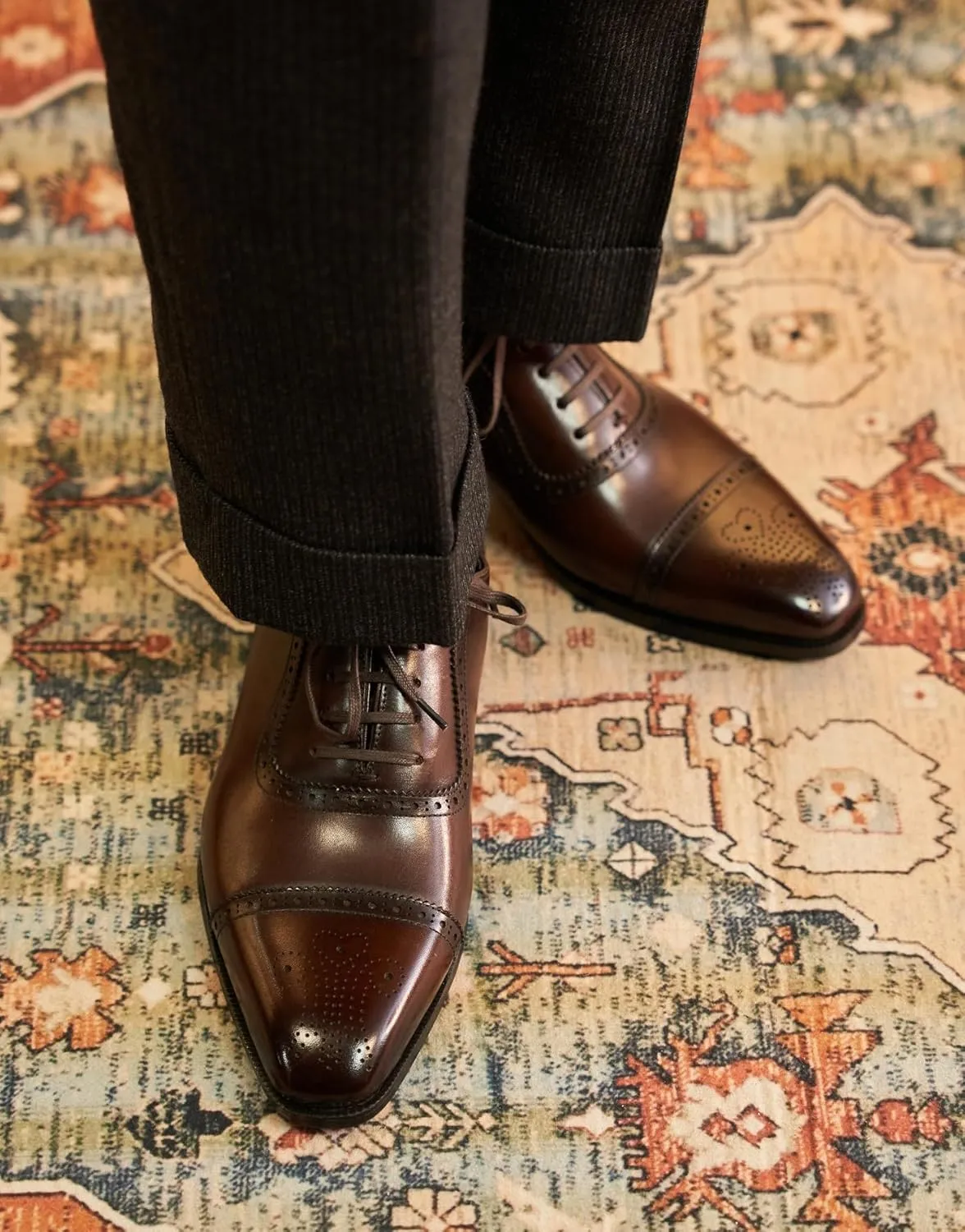 Mens Dress Shoes Formal Oxfords Genunie Leather Modern Cap Toe Brogues Oxford Fashion Prom Wedding Derby Business Casual Suit Shoes Tuxedo Shoes for Men