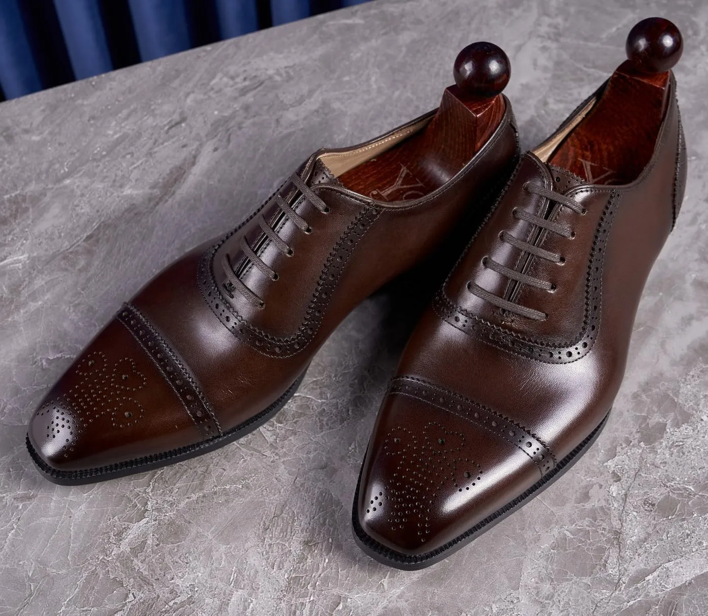 Mens Dress Shoes Formal Oxfords Genunie Leather Modern Cap Toe Brogues Oxford Fashion Prom Wedding Derby Business Casual Suit Shoes Tuxedo Shoes for Men
