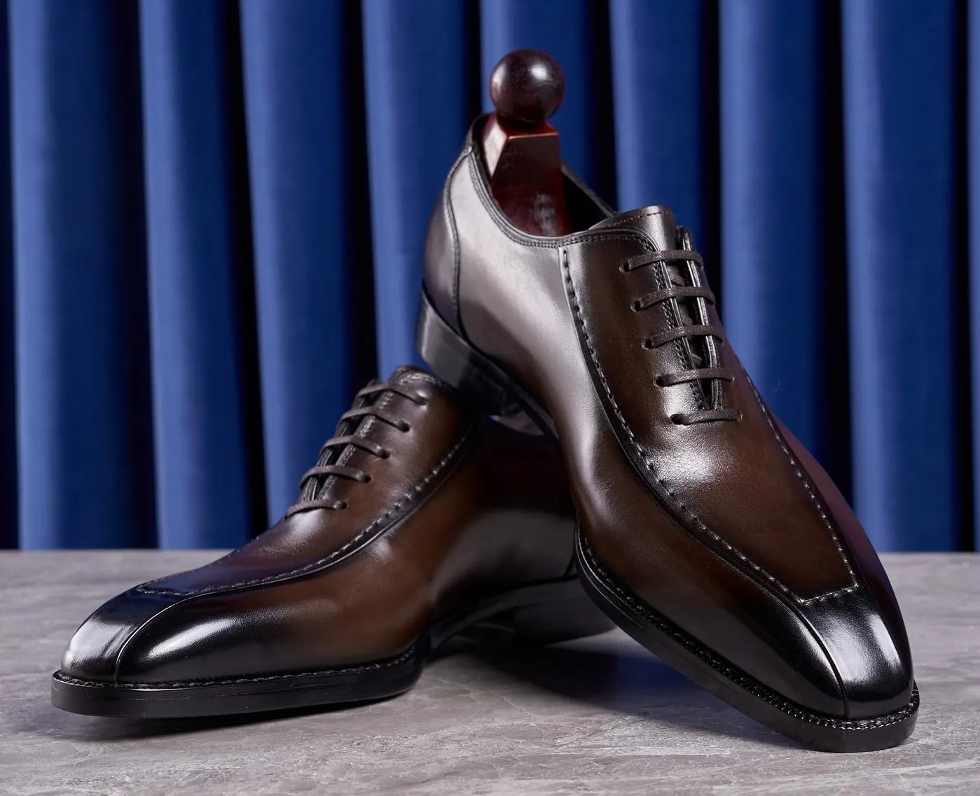 Mens Dress Shoes Formal Oxfords Genunie Leather Modern Plain Toe Oxford Fashion Prom Wedding Derby Business Casual Suit Shoes Tuxedo Shoes for Men