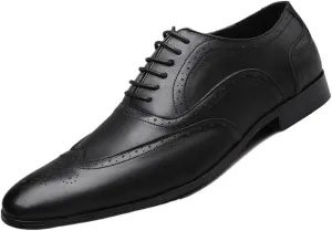 Men's Dress Shoes Wide Width Brogue Solid Business Fashion Summer Style Shoes Leather Men's Leisure Breathable Men's Leather Shoes Leather Dress Shoes