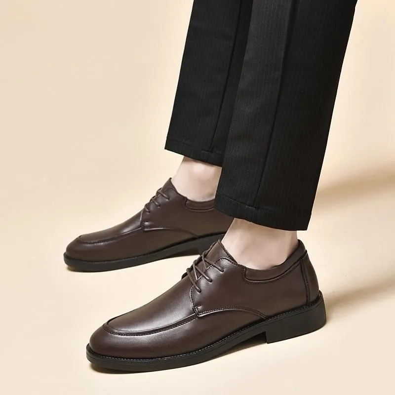 Mens Genuine Leather Oxfords Patent Leather Formal Business Men's Dress Shoes