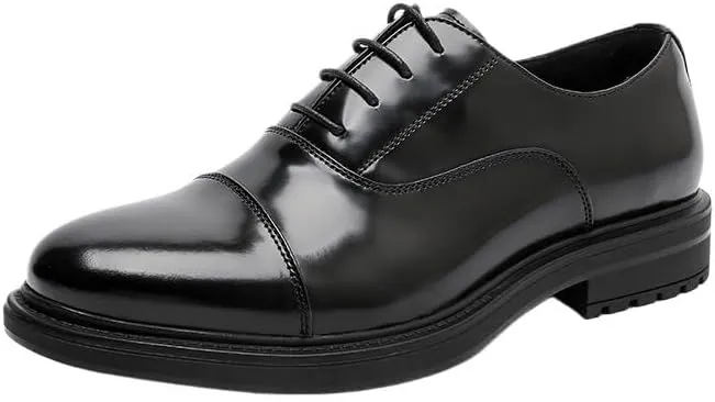 Men's Handmade Leather Business Modern Classic Lace up Leather Lined Men Breathable Wingtip Brogue Oxfords