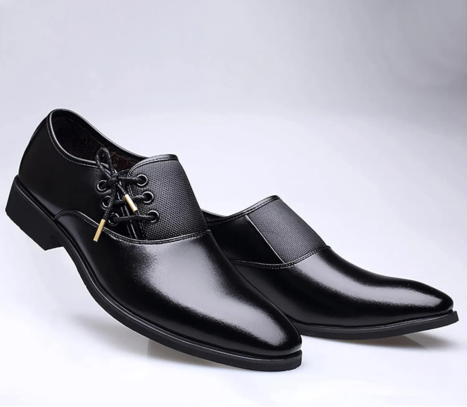 Mens Lace up Dress Shoes Comfortable Business Oxfords for Men Arch Support Formal Leather Shoes Elegant Matte Leather Shoe Mens Suit Footwear Daily Work Dating Party Shoe for Men