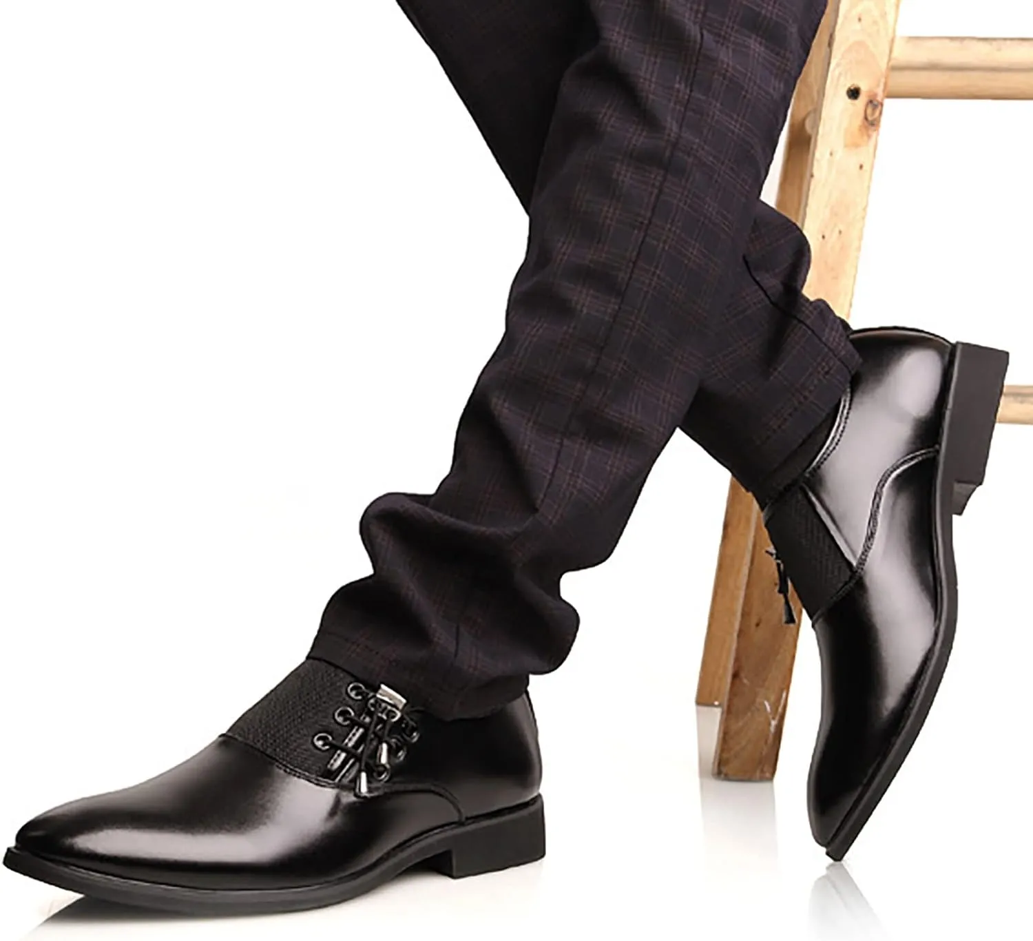 Mens Lace up Dress Shoes Comfortable Business Oxfords for Men Arch Support Formal Leather Shoes Elegant Matte Leather Shoe Mens Suit Footwear Daily Work Dating Party Shoe for Men