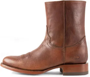 Men's Leather Cowboy Zip Boot with Leather Sole style 11200