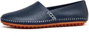 Men's Leather Loafers, Casual Flats, Lightweight Design, Hand-Stitched, Comfortable, Soft, Stylish, Suitable for Daily Travel, Driving, Going Out, Dating and Other Occasions wear All Seasons