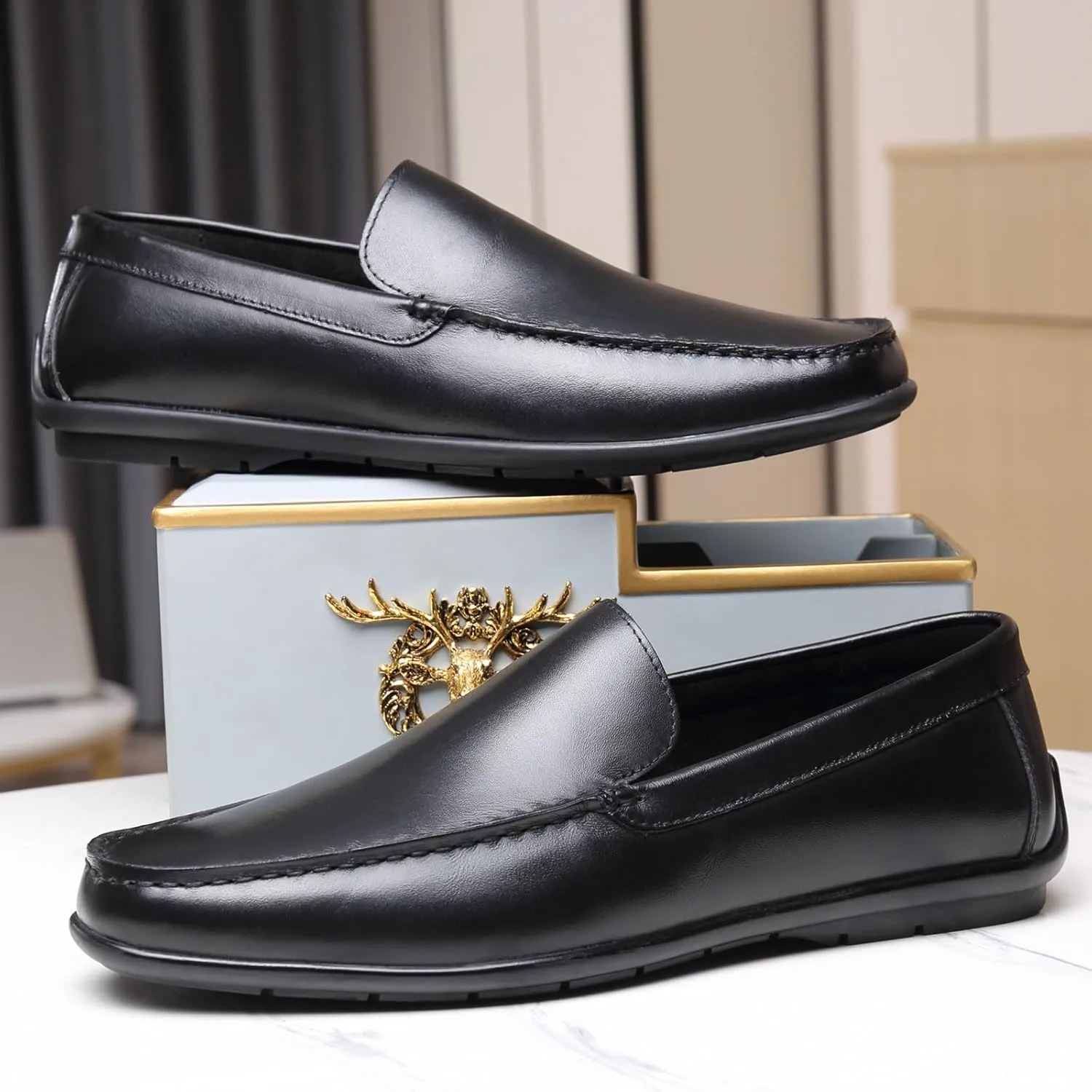 Men's Loafers Casual Shoes Slip On Driving Loafers Soft Light-Weight
