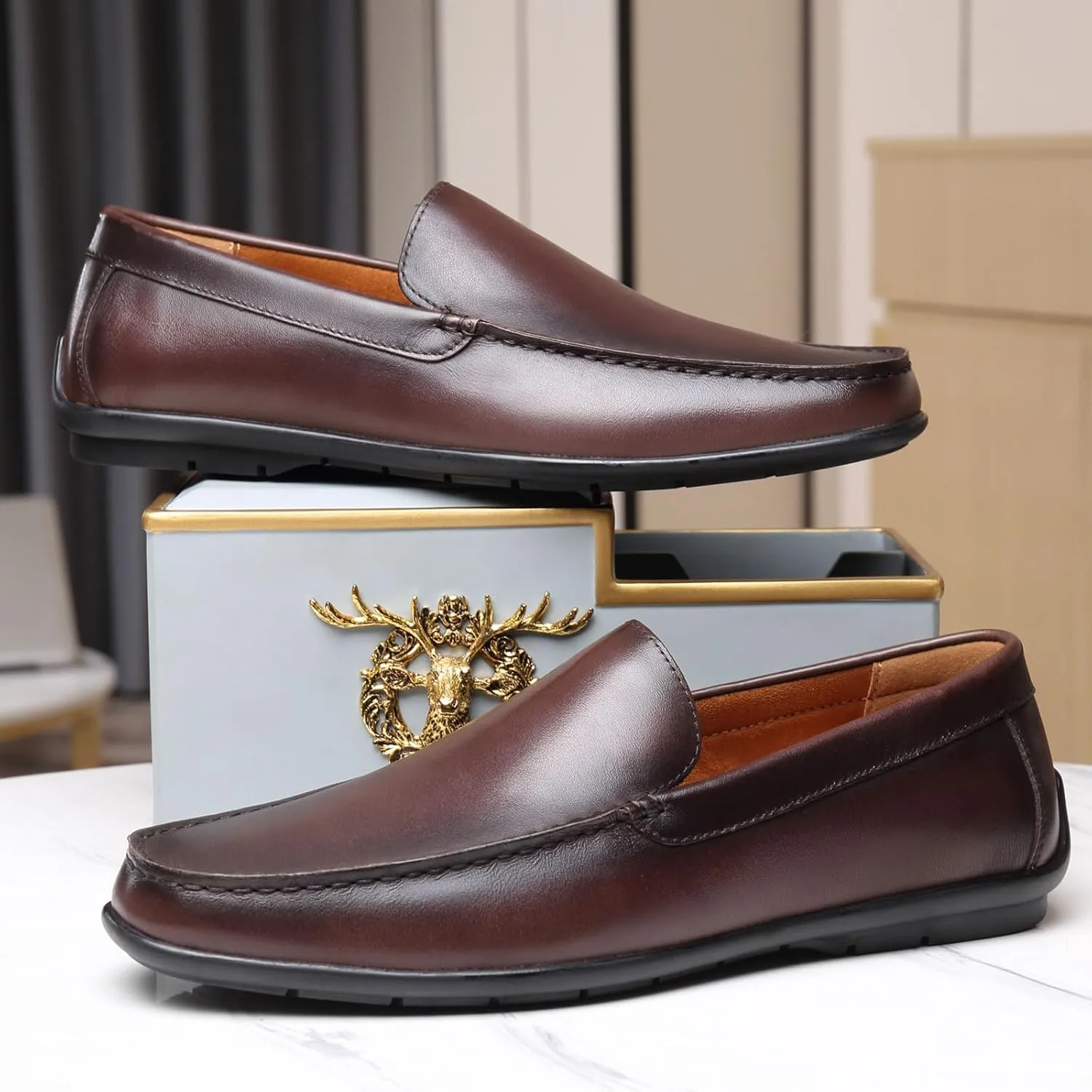 Men's Loafers Casual Shoes Slip On Driving Loafers Soft Light-Weight