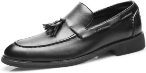 Men's Loafers Classic Slip-on Tassel Penny Loafers for Men Business Casual Dress Loafers