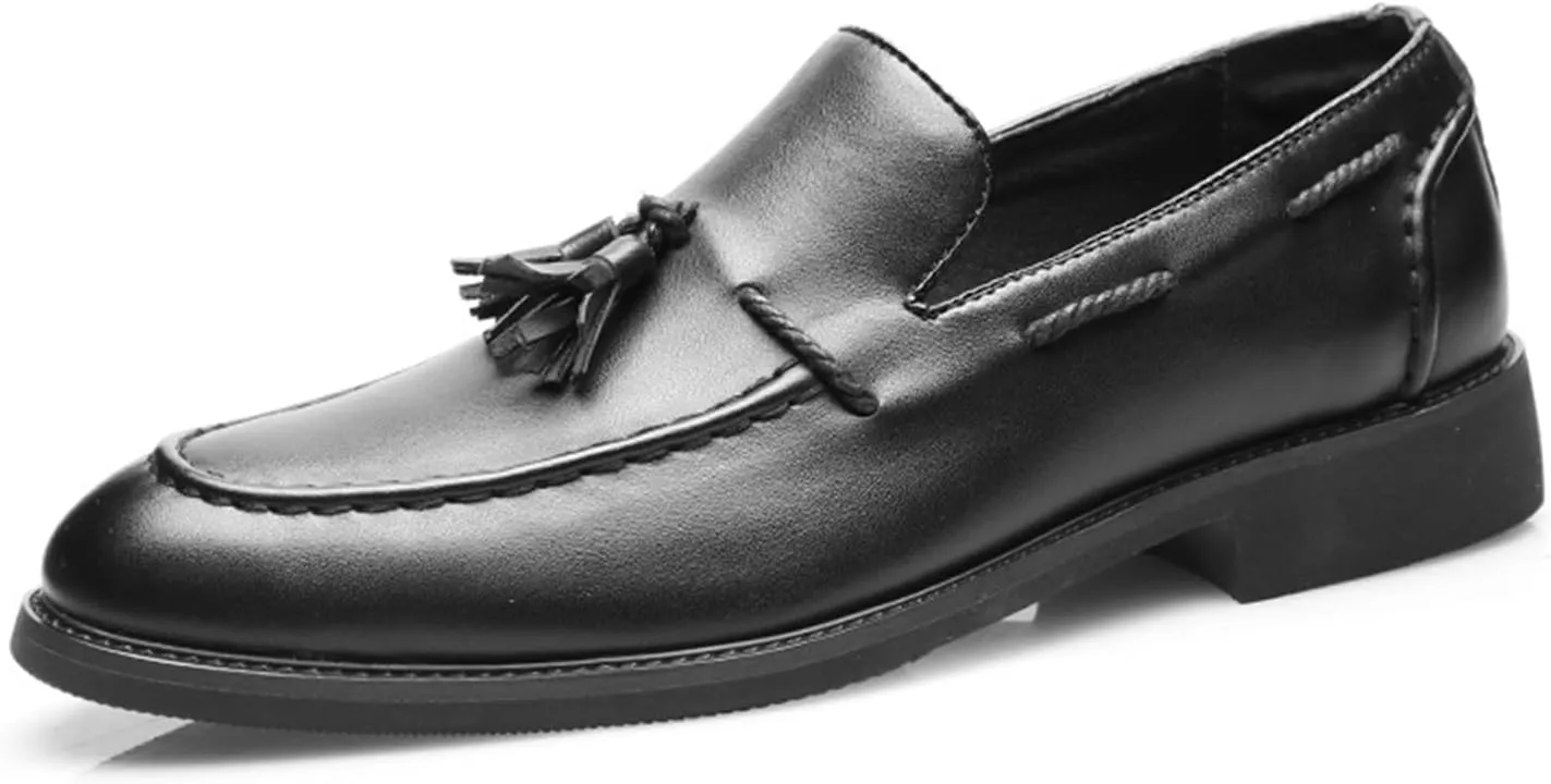 Men's Loafers Classic Slip-on Tassel Penny Loafers for Men Business Casual Dress Loafers