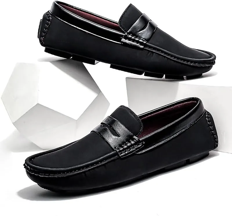 Mens Loafers Shoe Penny Loafers Vegan Leather Driving Loafers Slip Resistant Flexible Comfortable Wedding Fashion Slip-on