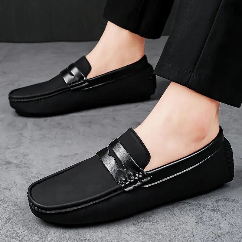 Mens Loafers Shoe Penny Loafers Vegan Leather Driving Loafers Slip Resistant Flexible Comfortable Wedding Fashion Slip-on