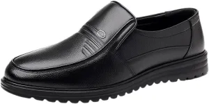 Mens Loafers Shoes Pu Leather Uniform Tuxedo Round Toe Anti-Slip Slip-on