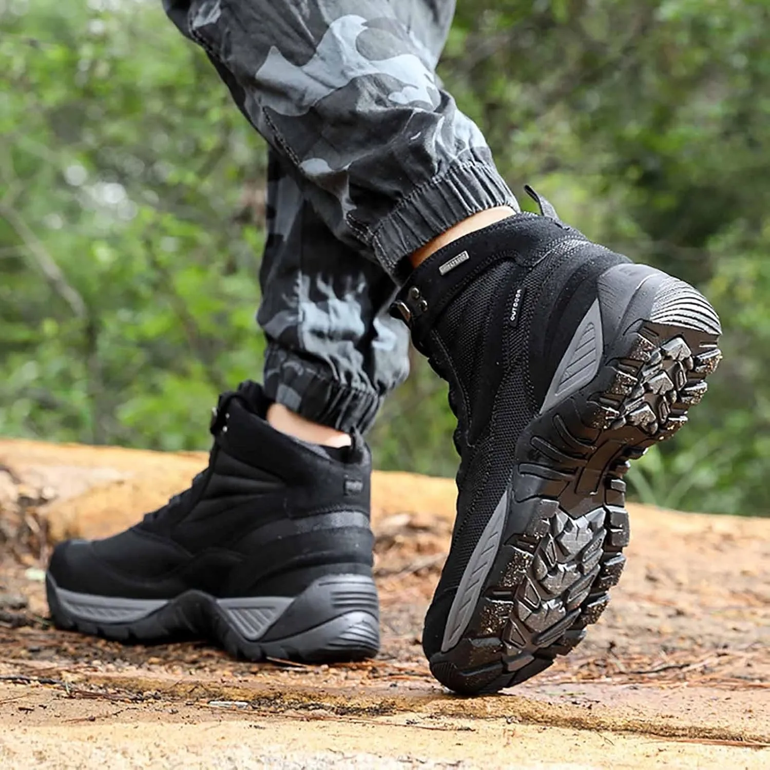Mens Military Boots, Men's Waterproof Tactical Boots, Breathable Military Army Boots, Durable Combat Work Shoes, Lightweight Hiking Walking Boots, Lace Up All Terrain Shoes