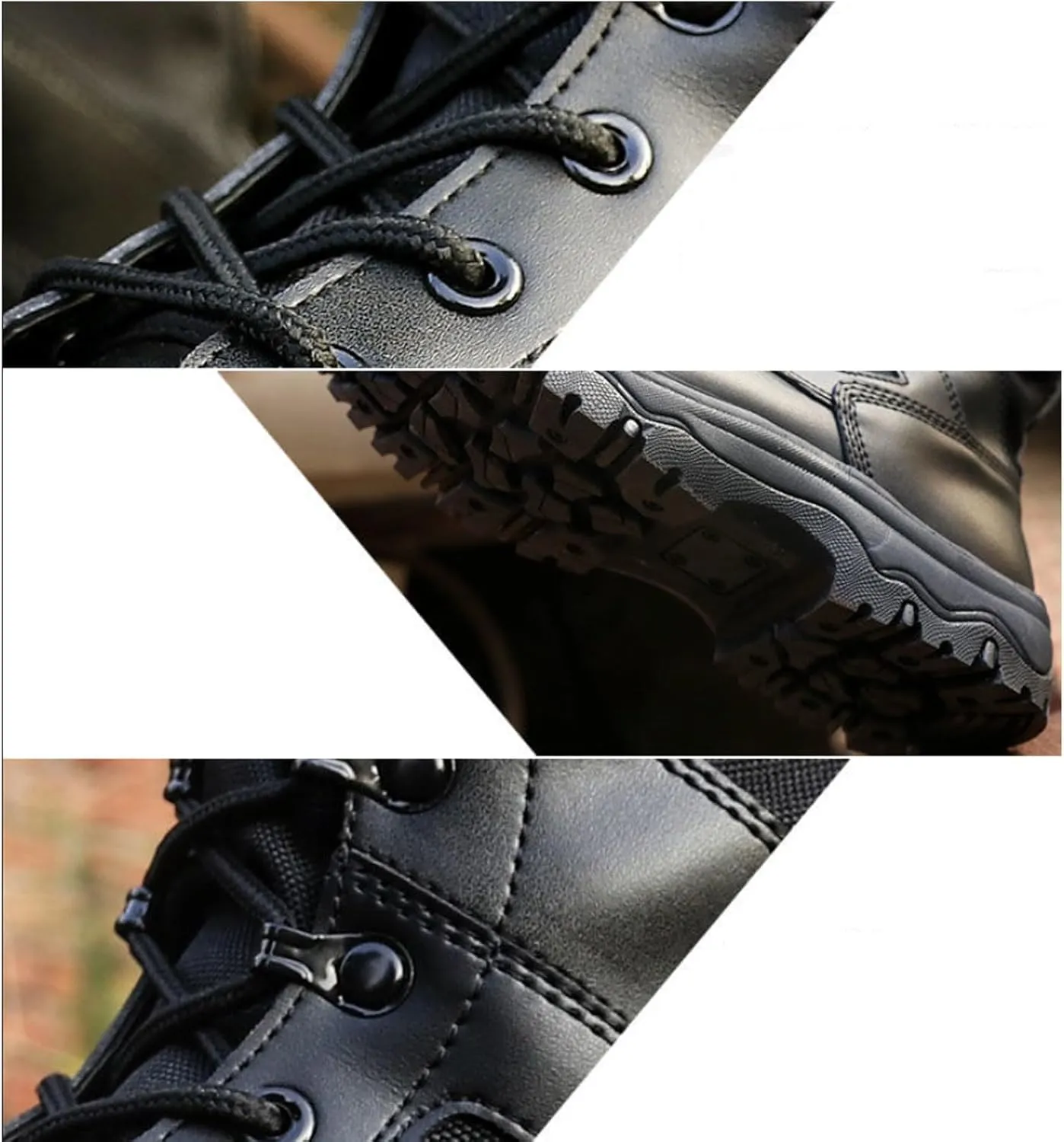 Mens Military Boots Tactical Boots Lightweight and Durable work Boots Outdoor Combat Jungle Anti-Slip Boots Hiking Boots