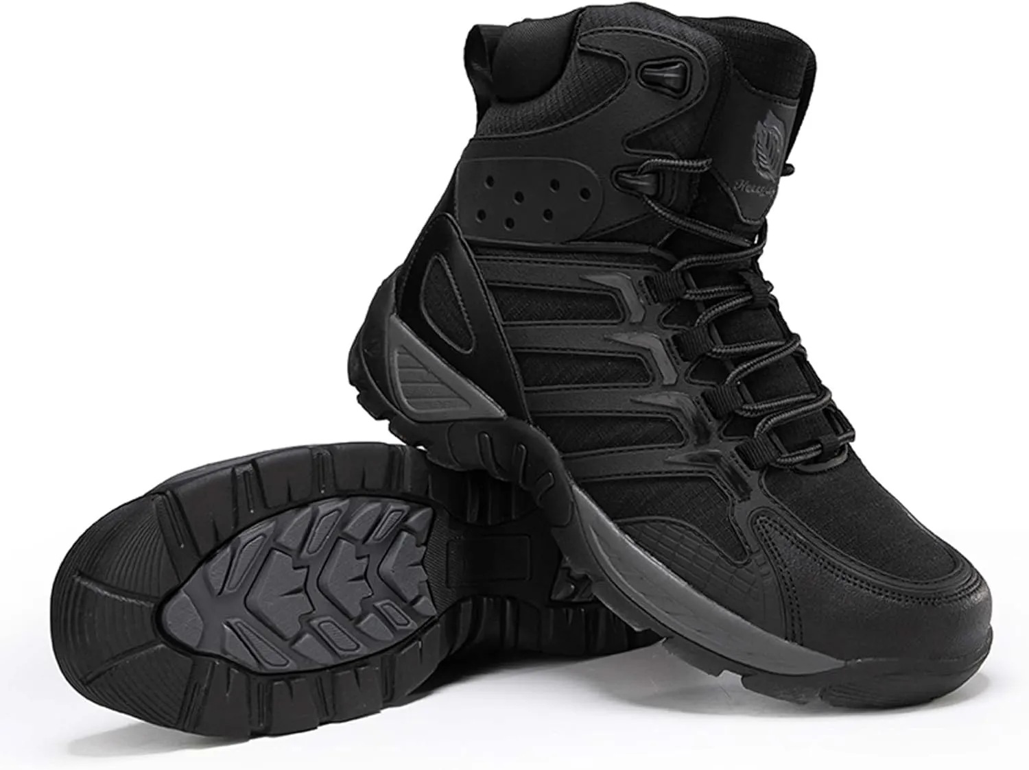 Mens Military Tactical Work Boots-Breathable Outdoor Lightweight Military Hiking Boots-Non-Slip Motorcycle Combat Boots-Outdoor Desert Boots-Backpacking Climbing Boots