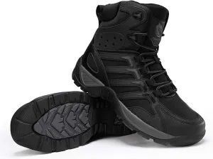 Mens Military Tactical Work Boots-Breathable Outdoor Lightweight Military Hiking Boots-Non-Slip Motorcycle Combat Boots-Outdoor Desert Boots-Backpacking Climbing Boots