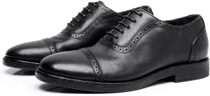 Mens Oxfords Dress Formal Shoes Genunie Leather Brogues Oxford Fashion Business Casual Leather Outsole Derby Modern Prom Wedding Suit Shoes Tuxedo Shoes for Men