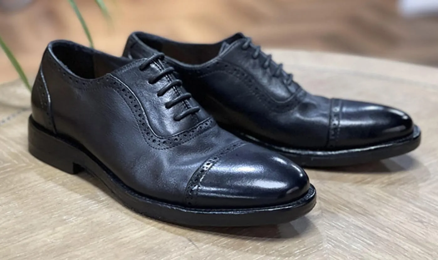 Mens Oxfords Dress Formal Shoes Genunie Leather Brogues Oxford Fashion Business Casual Leather Outsole Derby Modern Prom Wedding Suit Shoes Tuxedo Shoes for Men