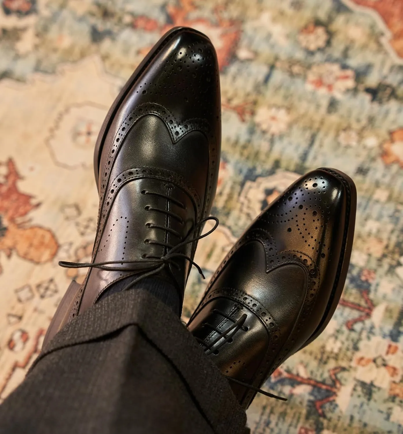 Mens Oxfords Dress Formal Shoes Genunie Leather Wingtips Brogues Oxford Fashion Business Casual Derby Modern Prom Wedding Suit Shoes Tuxedo Shoes for Men