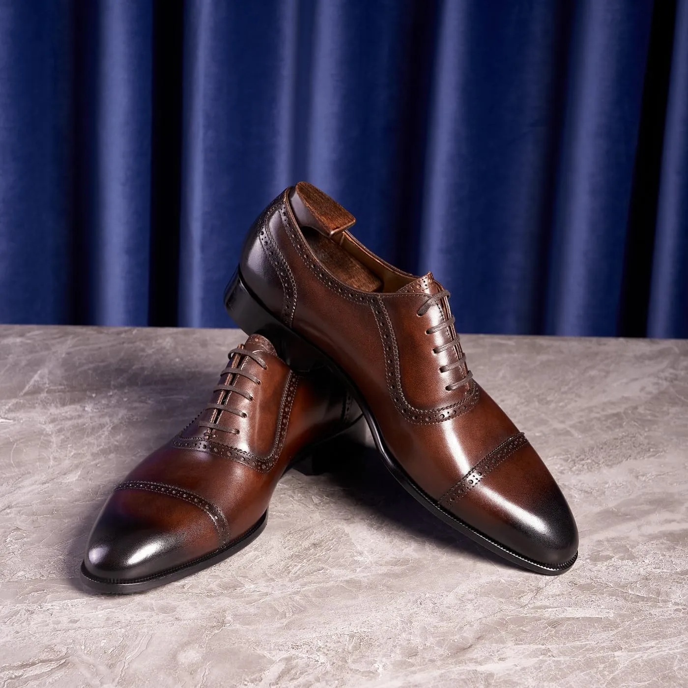 Mens Oxfords Formal Dress Shoes Genunie Leather Modern Suit Shoes Fashion Prom Wedding Business Casual Derby Tuxedo Shoes for Men