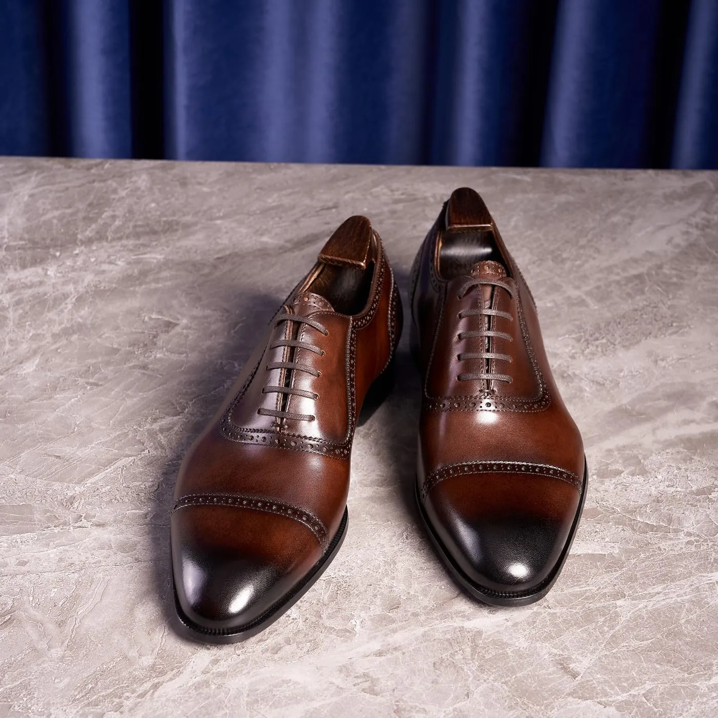 Mens Oxfords Formal Dress Shoes Genunie Leather Modern Suit Shoes Fashion Prom Wedding Business Casual Derby Tuxedo Shoes for Men